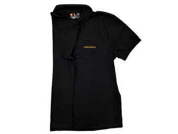 Poloshirt Herren schwarz