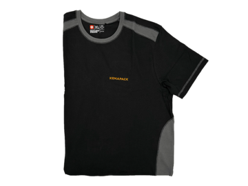 T-Shirt Herren schwarz/anthrazit