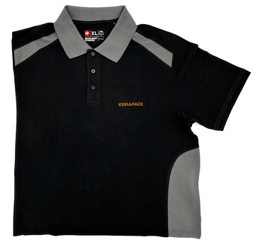 Poloshirt Herren schwarz/anthrazit